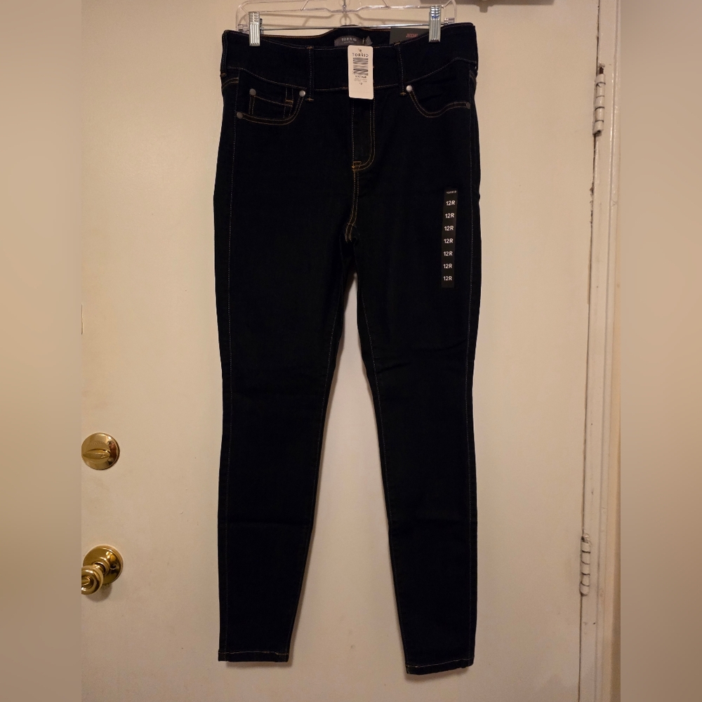 Torrid Dark Blue Super Soft Skinny Jeggings 3-button New!